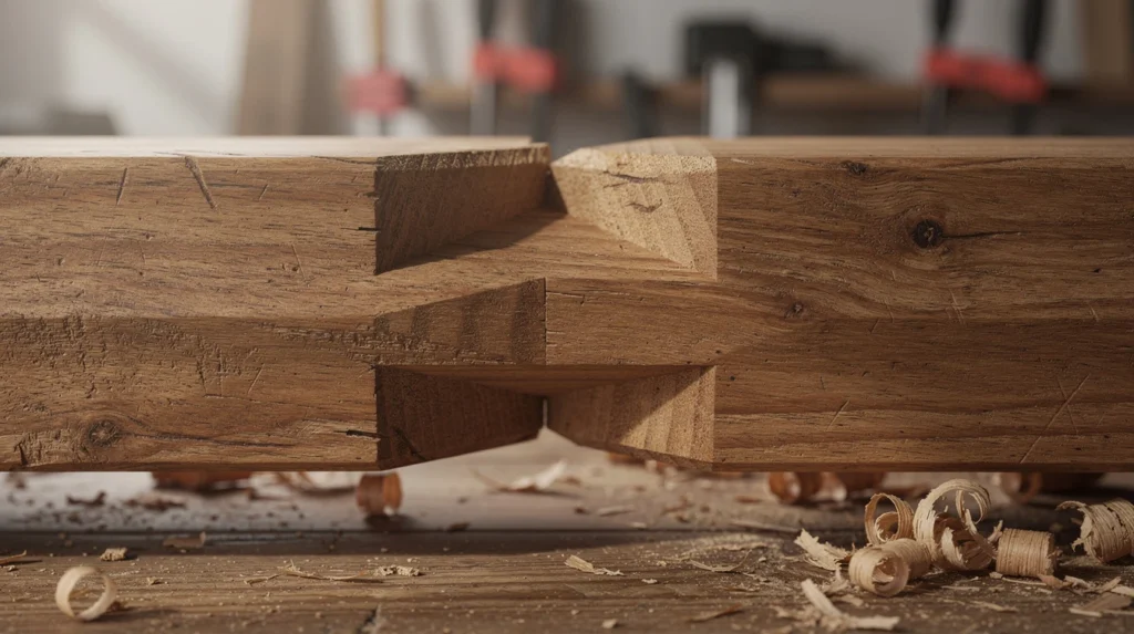 Trait de Jupiter : La Technique Essentielle pour Unir le Bois assemblage trait de jupiter