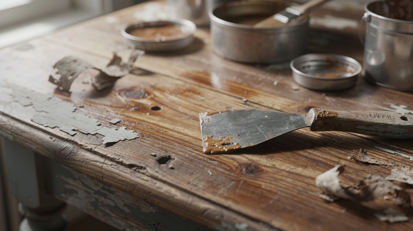 Décapage peinture sur bois