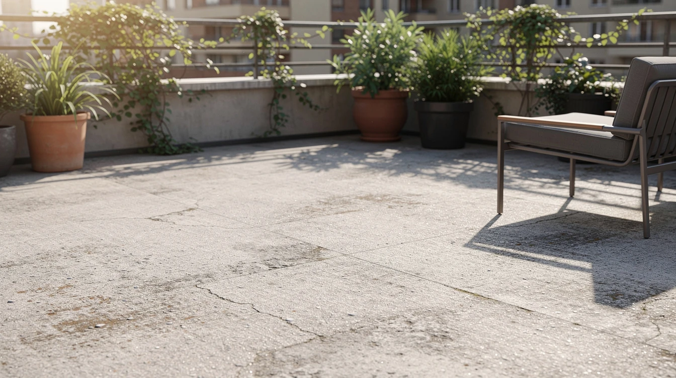 Déclaration terrasse en béton