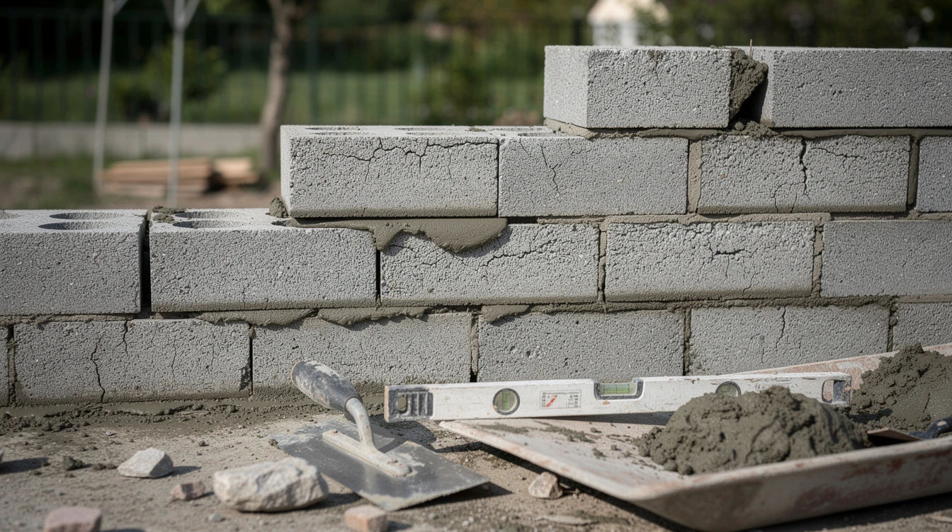 Construire un mur en parpaing